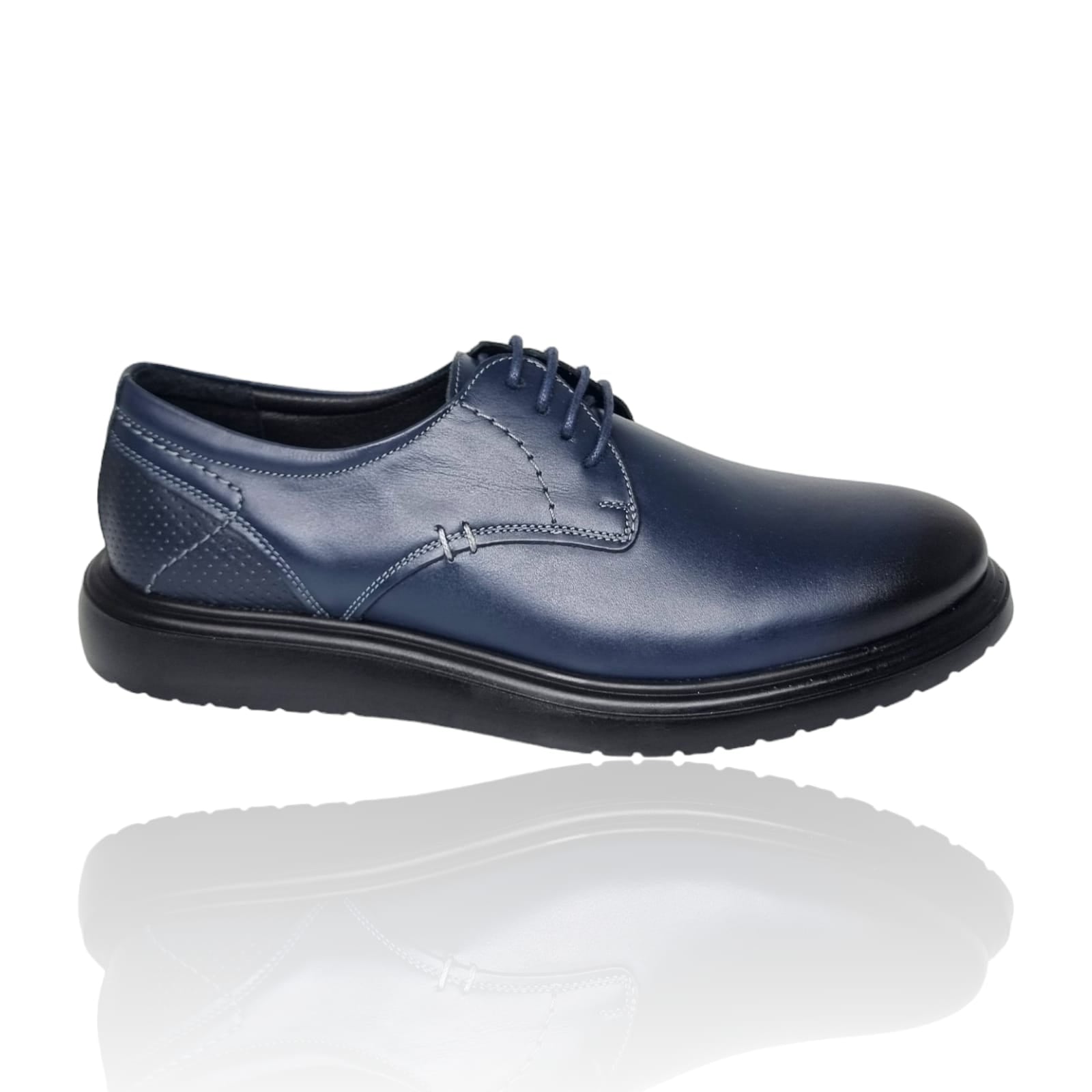 Pantofi Bărbați Eleganți Din Piele Naturală Blue 568