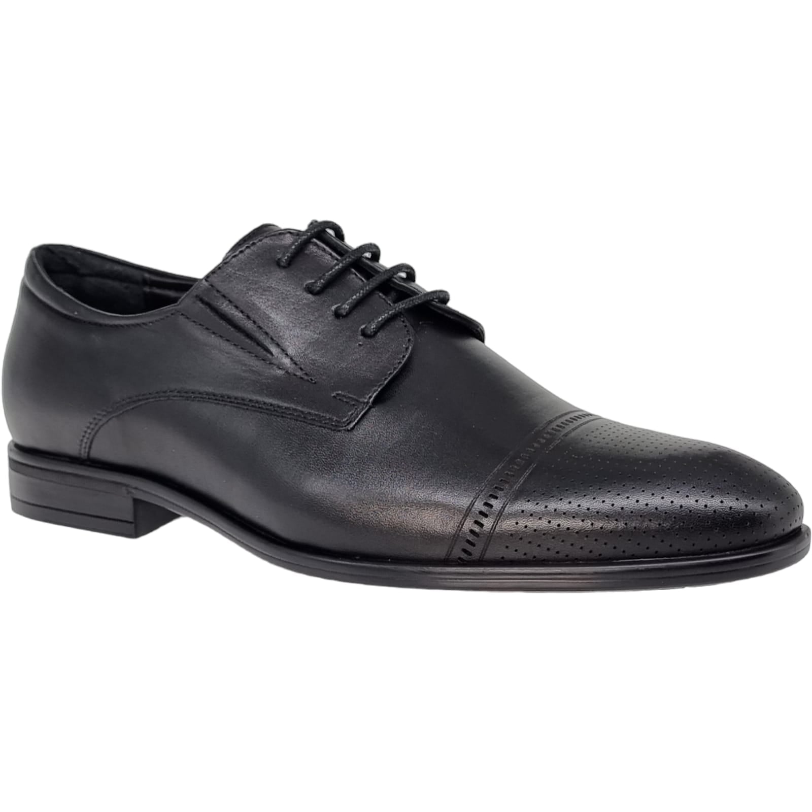 Pantofi Bărbați Eleganți Din Piele Naturală Neagra 541