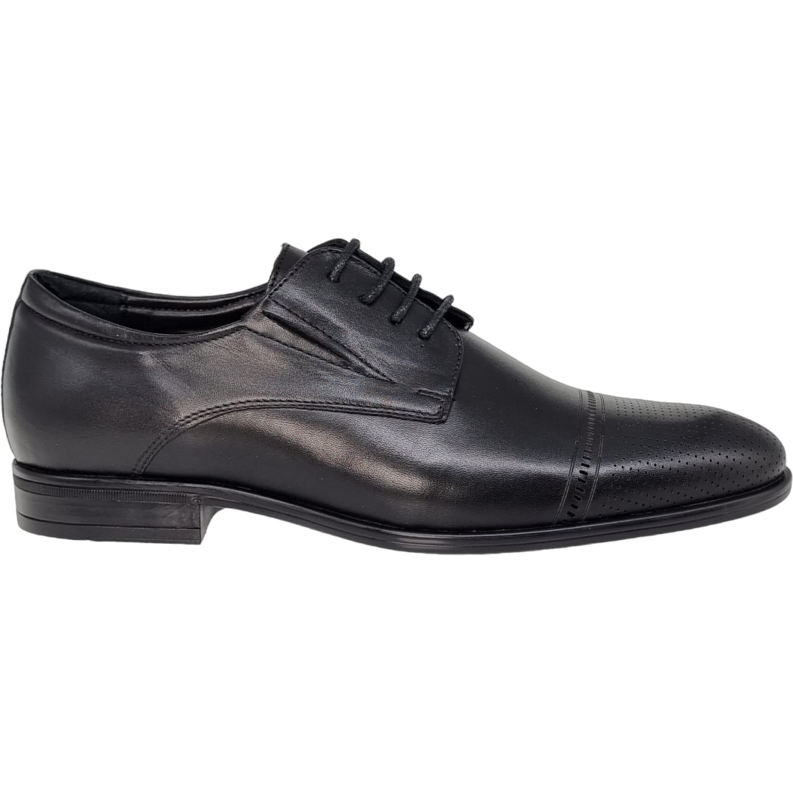 Pantofi Bărbați Eleganți Din Piele Naturală Neagra 541
