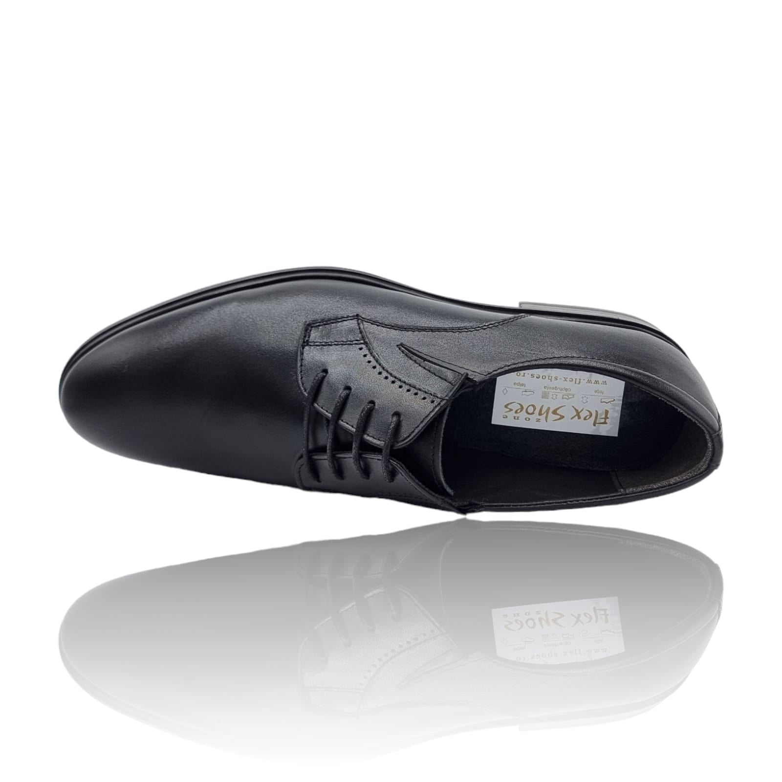 Pantofi Bărbați Eleganți Din Piele Naturală Neagră 544