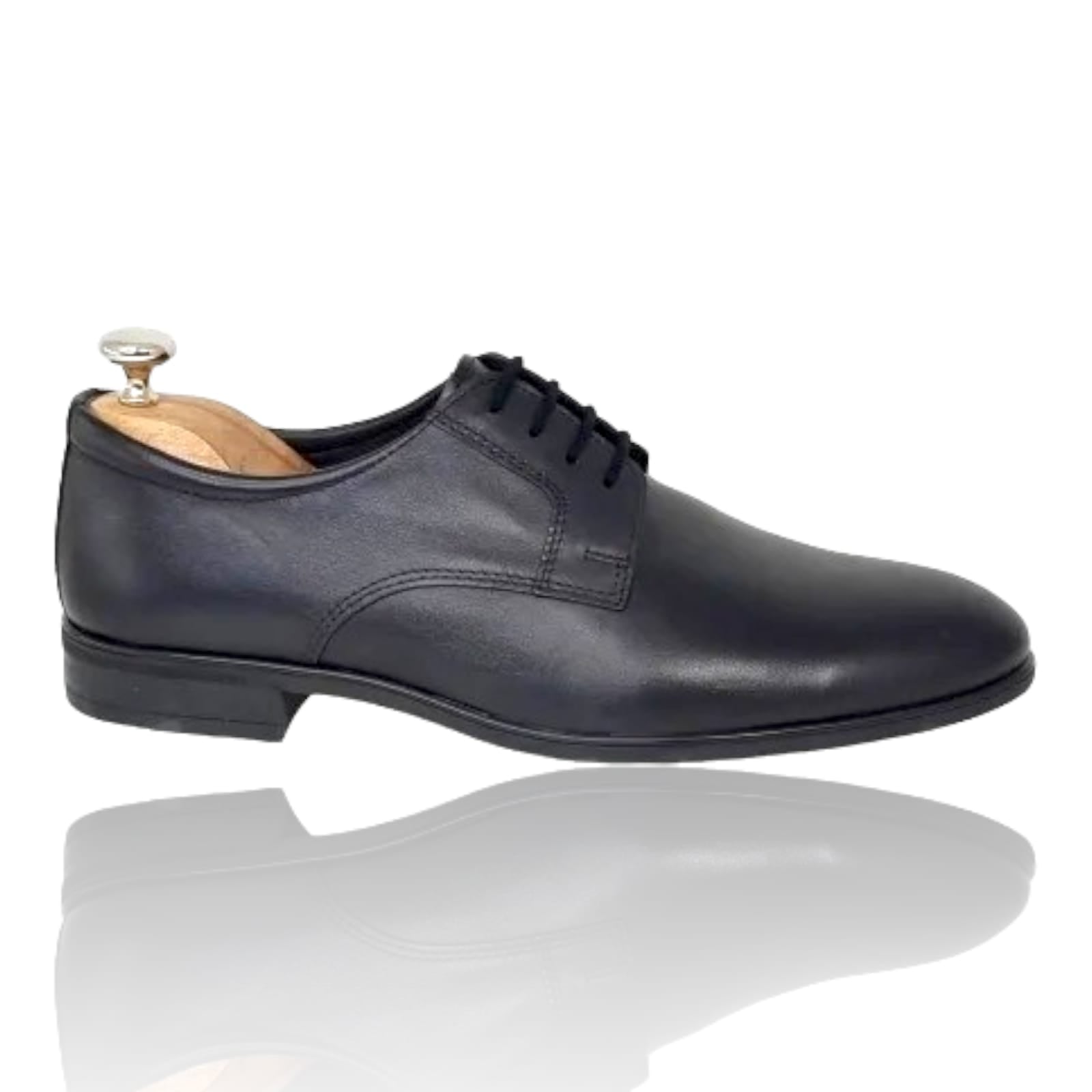 Pantofi Bărbați Eleganți Din Piele Naturală Neagră 521