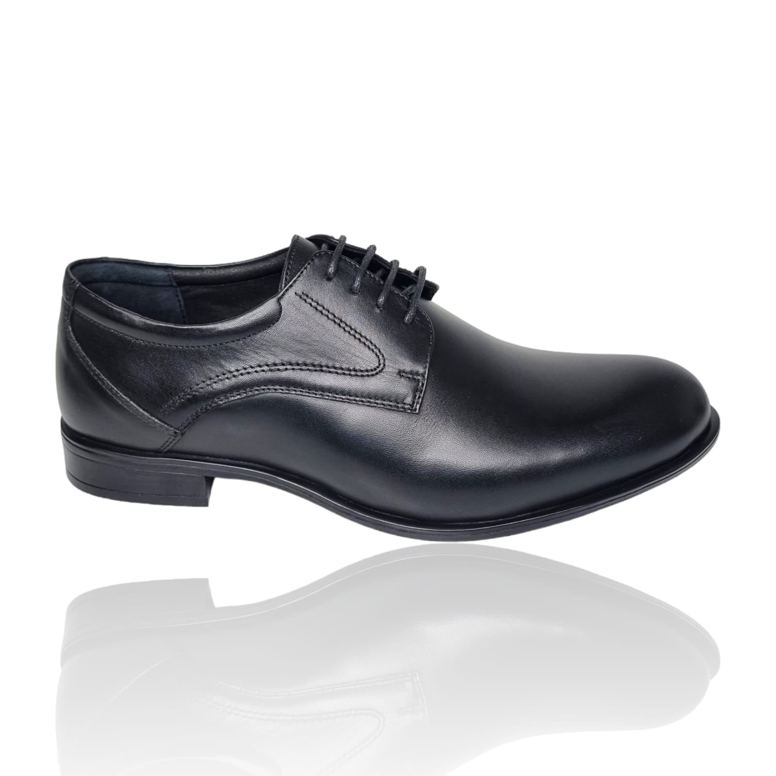 Pantofi Bărbați Eleganți Din Piele Naturală Neagră 550