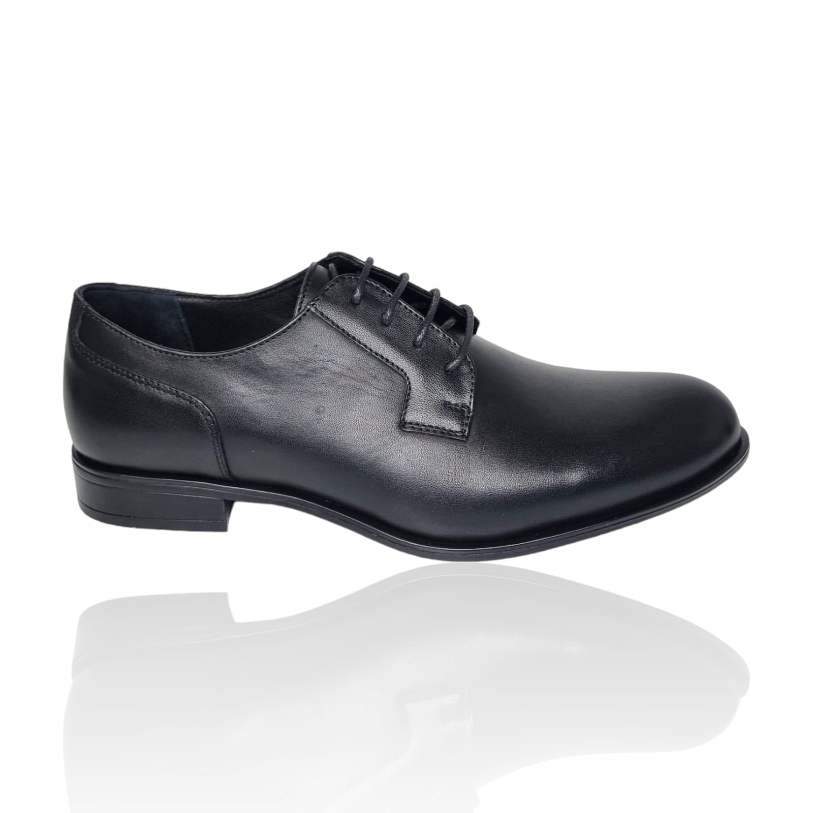 Pantofi Bărbați Eleganți Din Piele Naturală Neagră 554