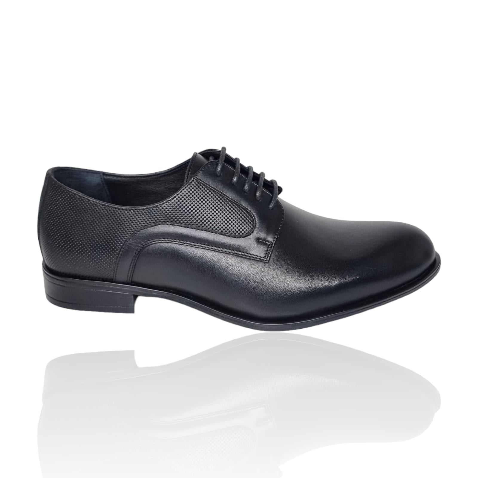 Pantofi Bărbați Eleganți Din Piele Naturală Neagră 563