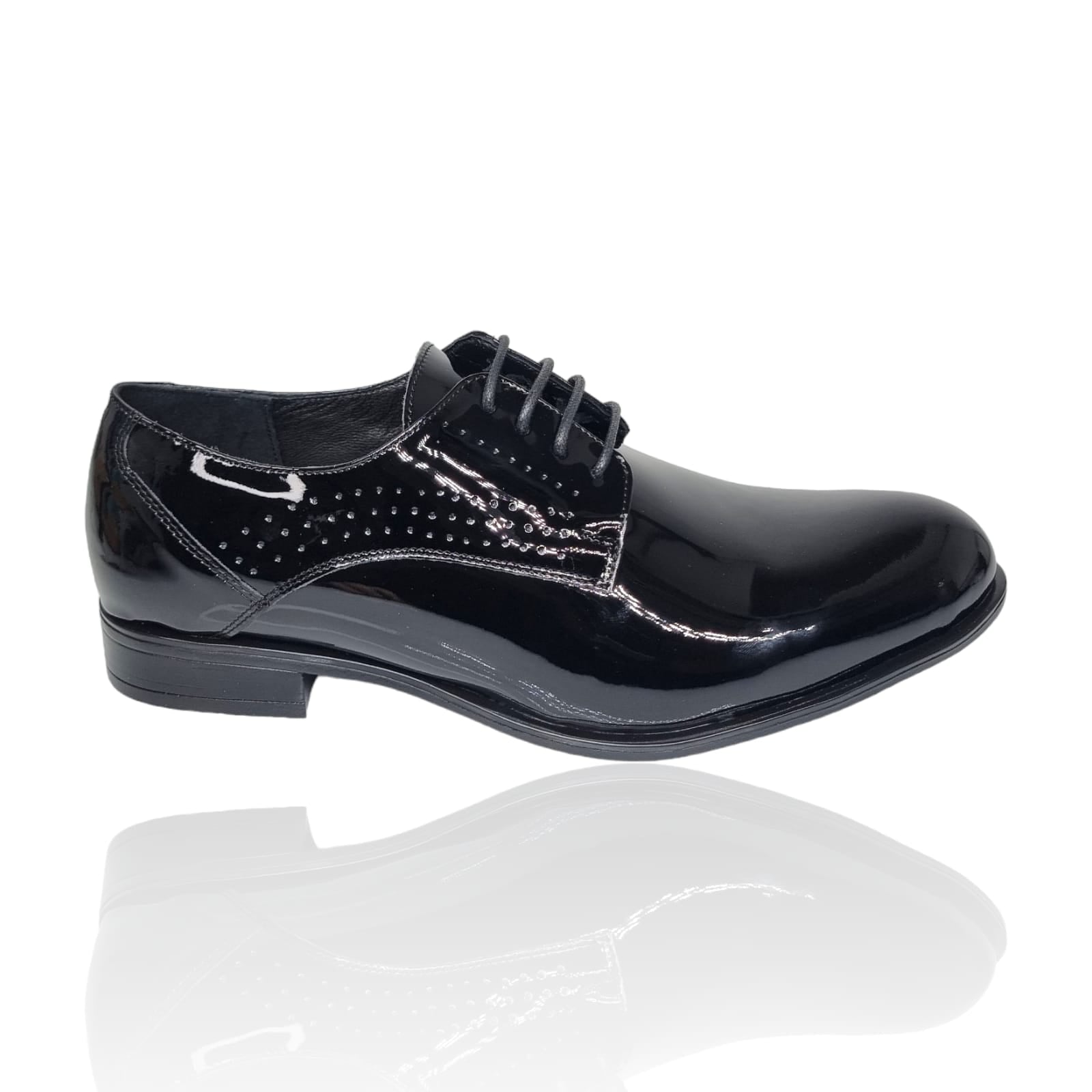 Pantofi Bărbați Eleganți Din Piele Naturală Neagră 564