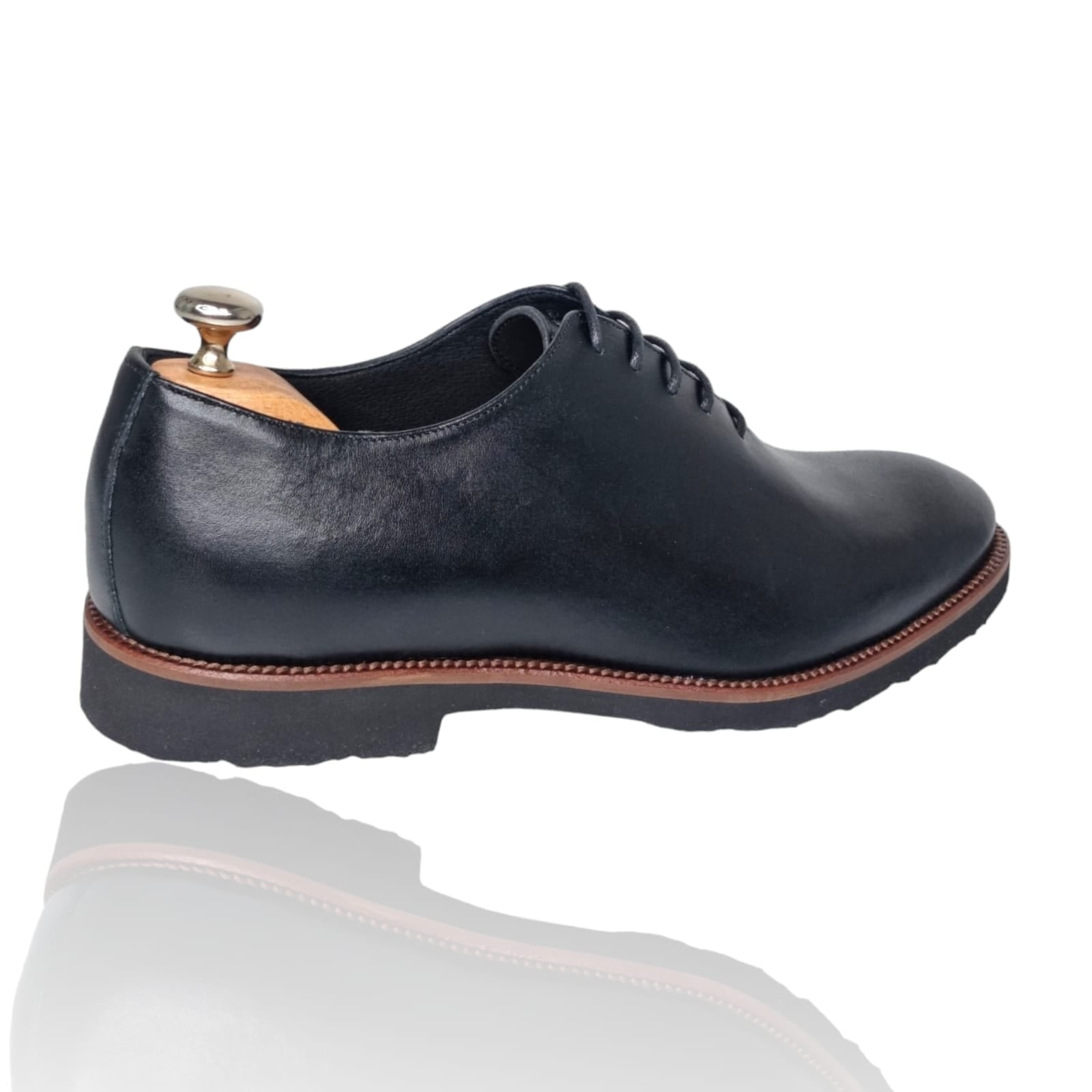 Pantofi Bărbați Eleganți Din Piele Naturală Neagră 580