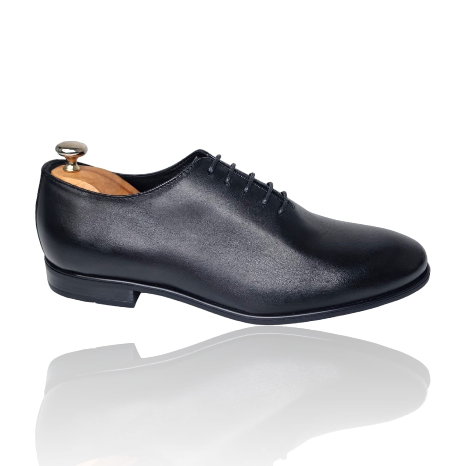 Pantofi Bărbați Eleganți Din Piele Naturală Neagră 583