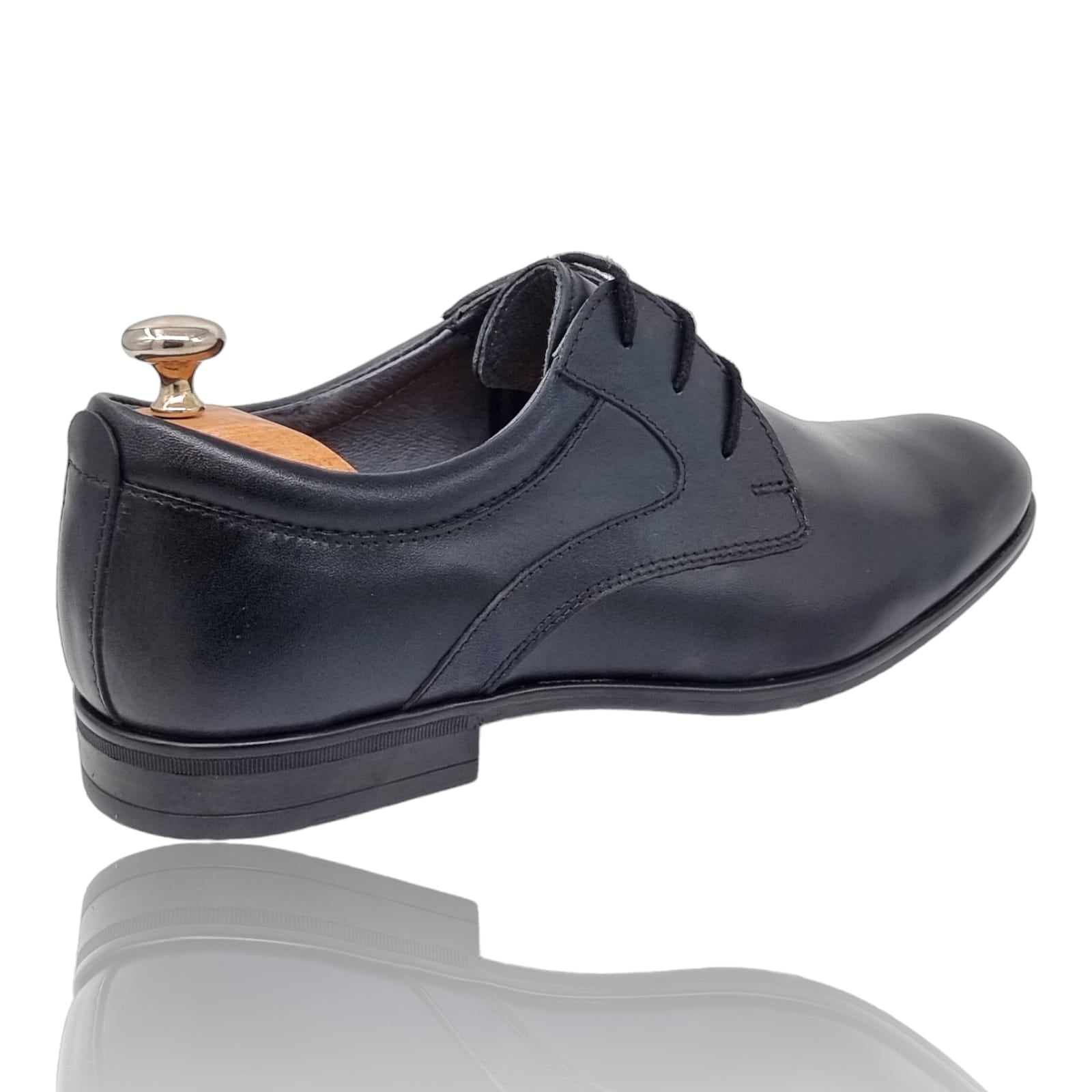 Pantofi Bărbați Eleganți Din Piele Naturală Neagră 587