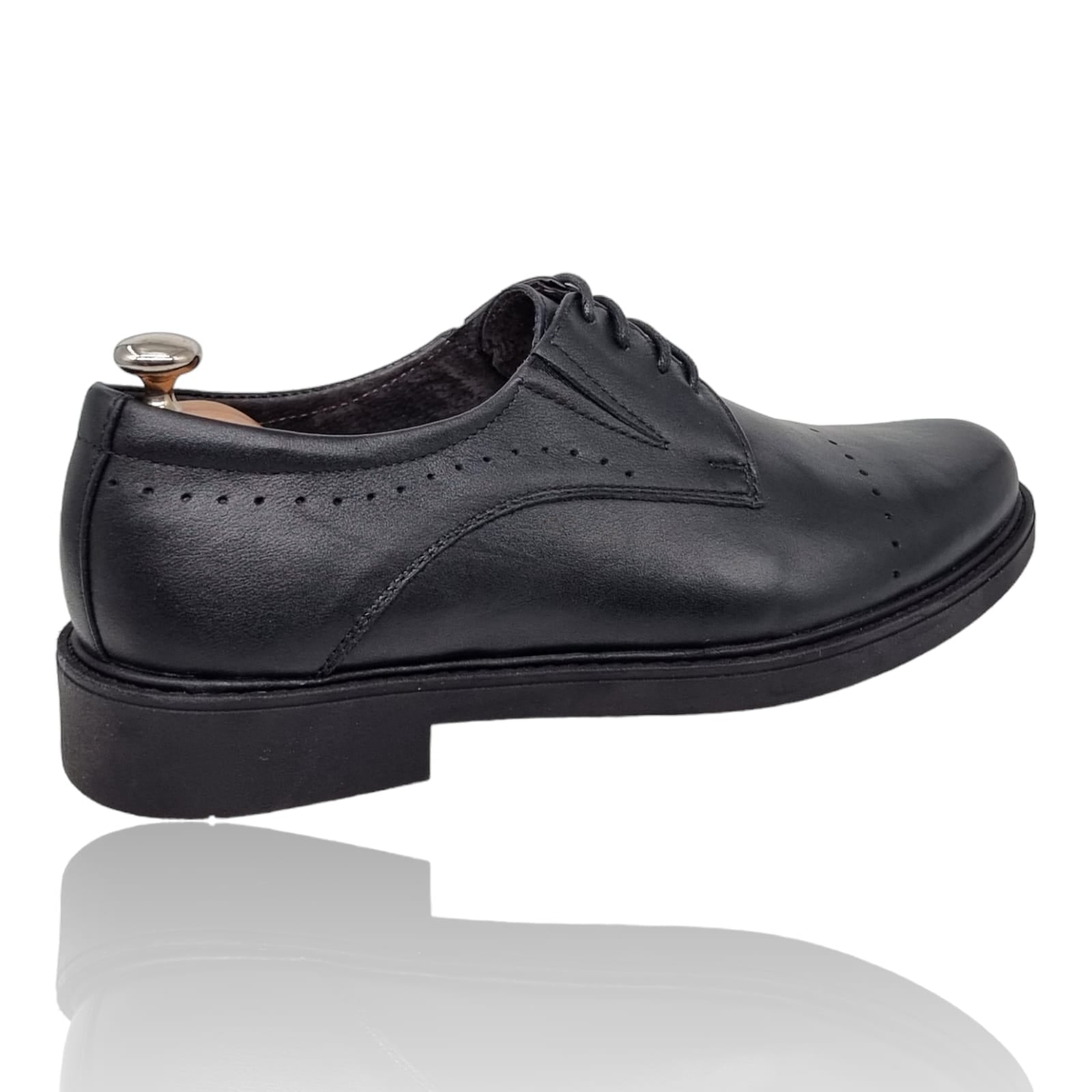 Pantofi Bărbați Eleganți Din Piele Naturală Neagra 598