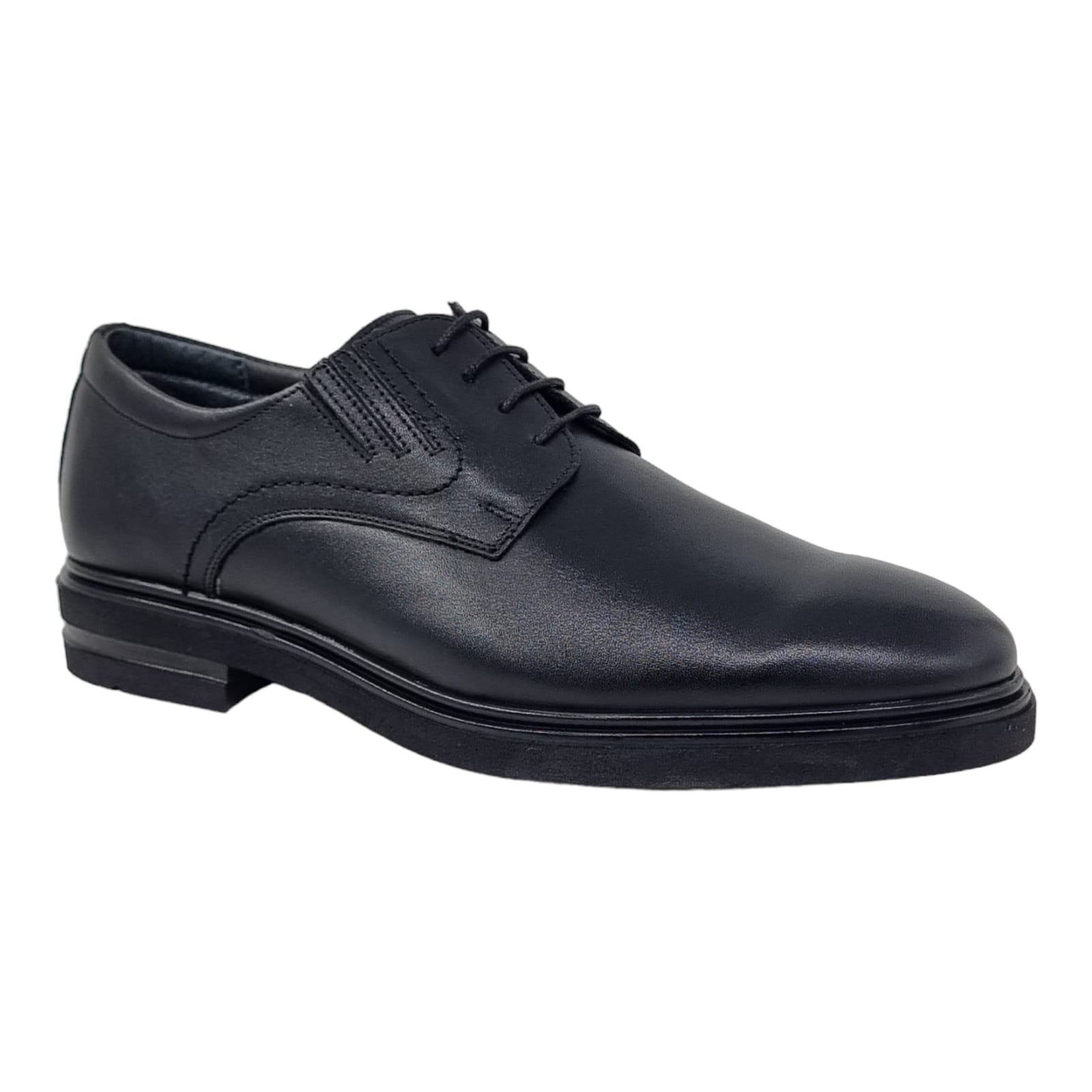 Pantofi Bărbați Eleganți Din Piele Naturală Neagra 601