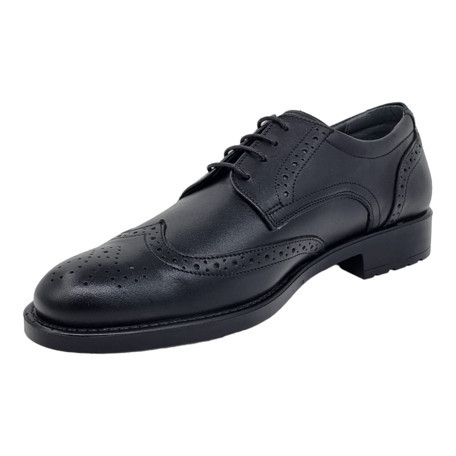 Pantofi Bărbați Eleganți Din Piele Naturală Neagra 605