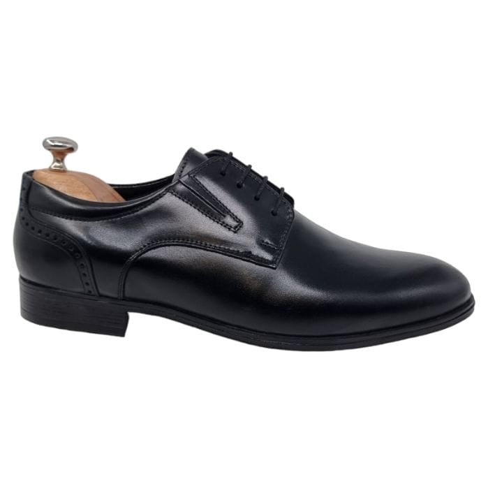 Pantofi Bărbați Eleganți Din Piele Naturală Neagra 612