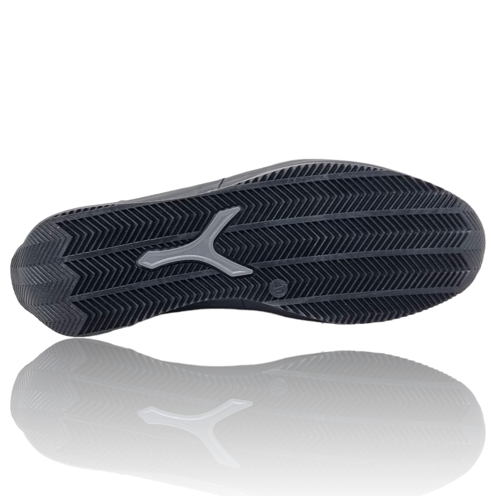 Pantofi Bărbați Sport Din Piele Naturală Neagră 3560