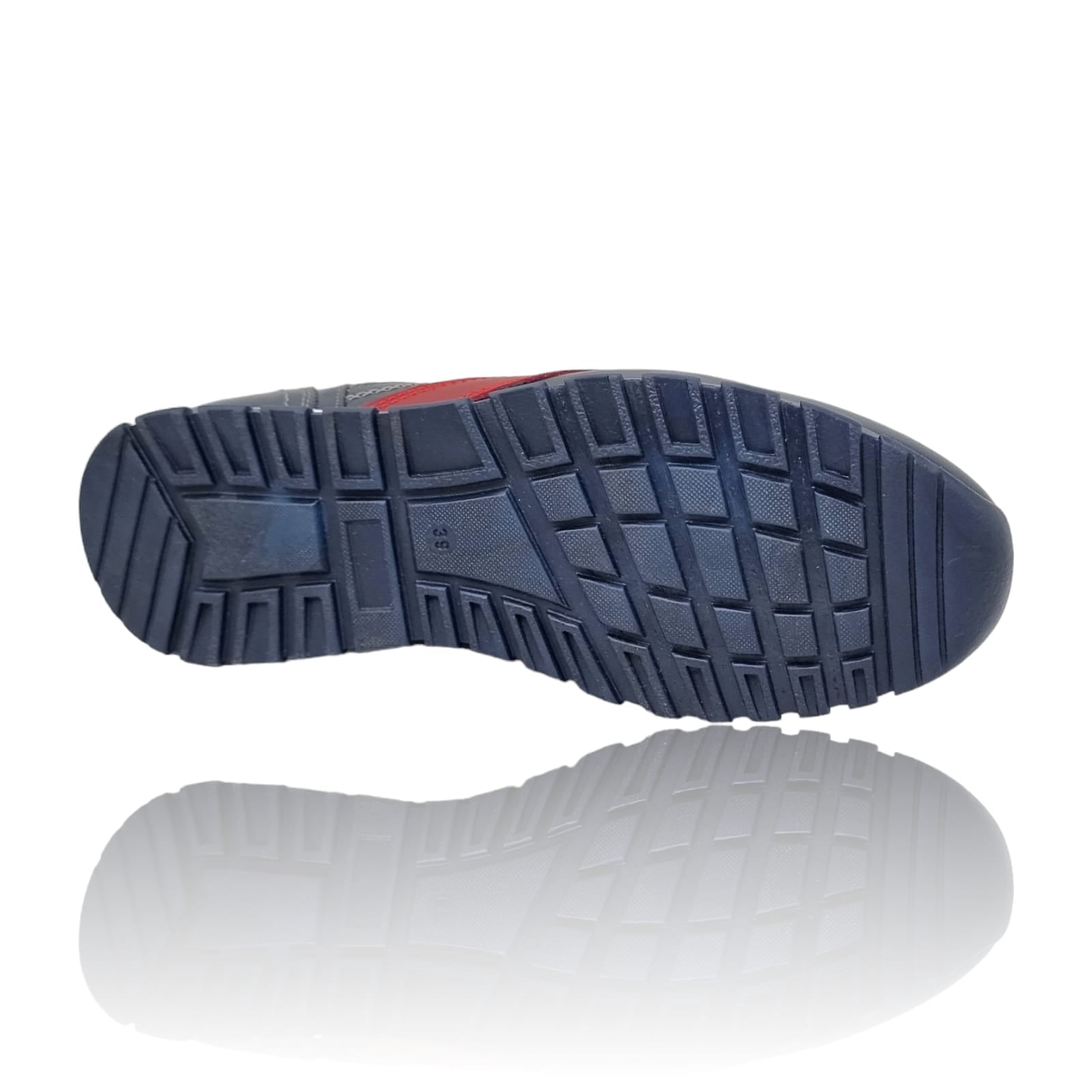 Pantofi Bărbați Sport Din Piele Naturală Blue 3506