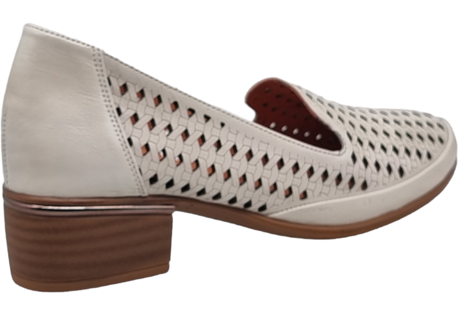 Pantofi Damă Casual Din Piele Naturală Crem 25412