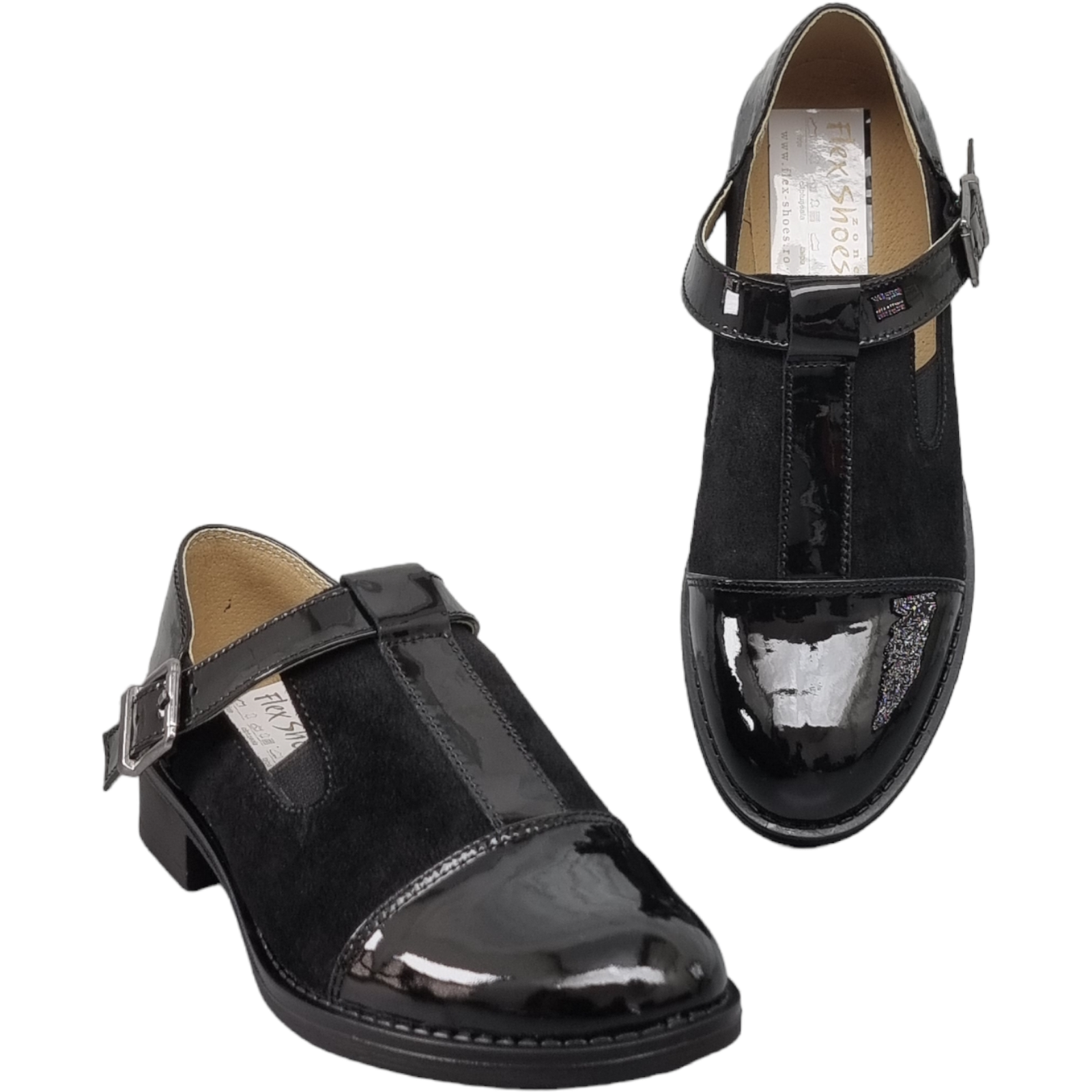 Pantofi Damă Casual Din Piele Naturală Neagră 25105