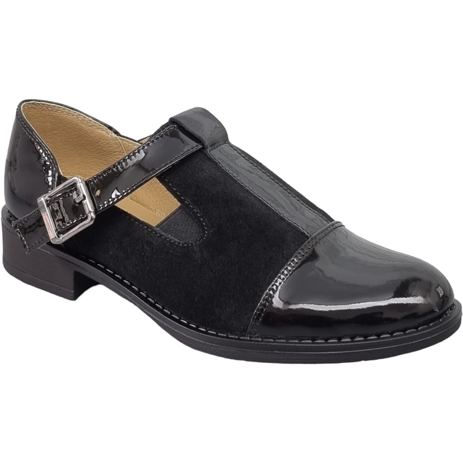 Pantofi Damă Casual Din Piele Naturală Neagră 25105