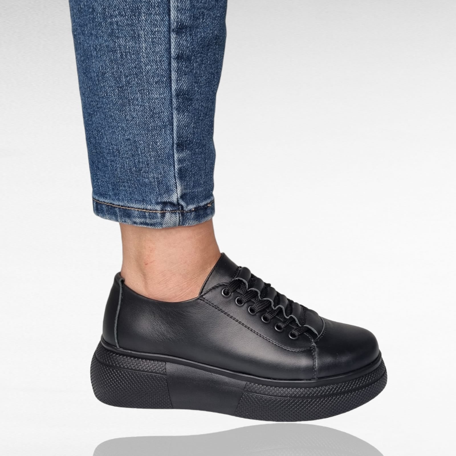 Pantofi Damă Casual Confort Din Piele 25247