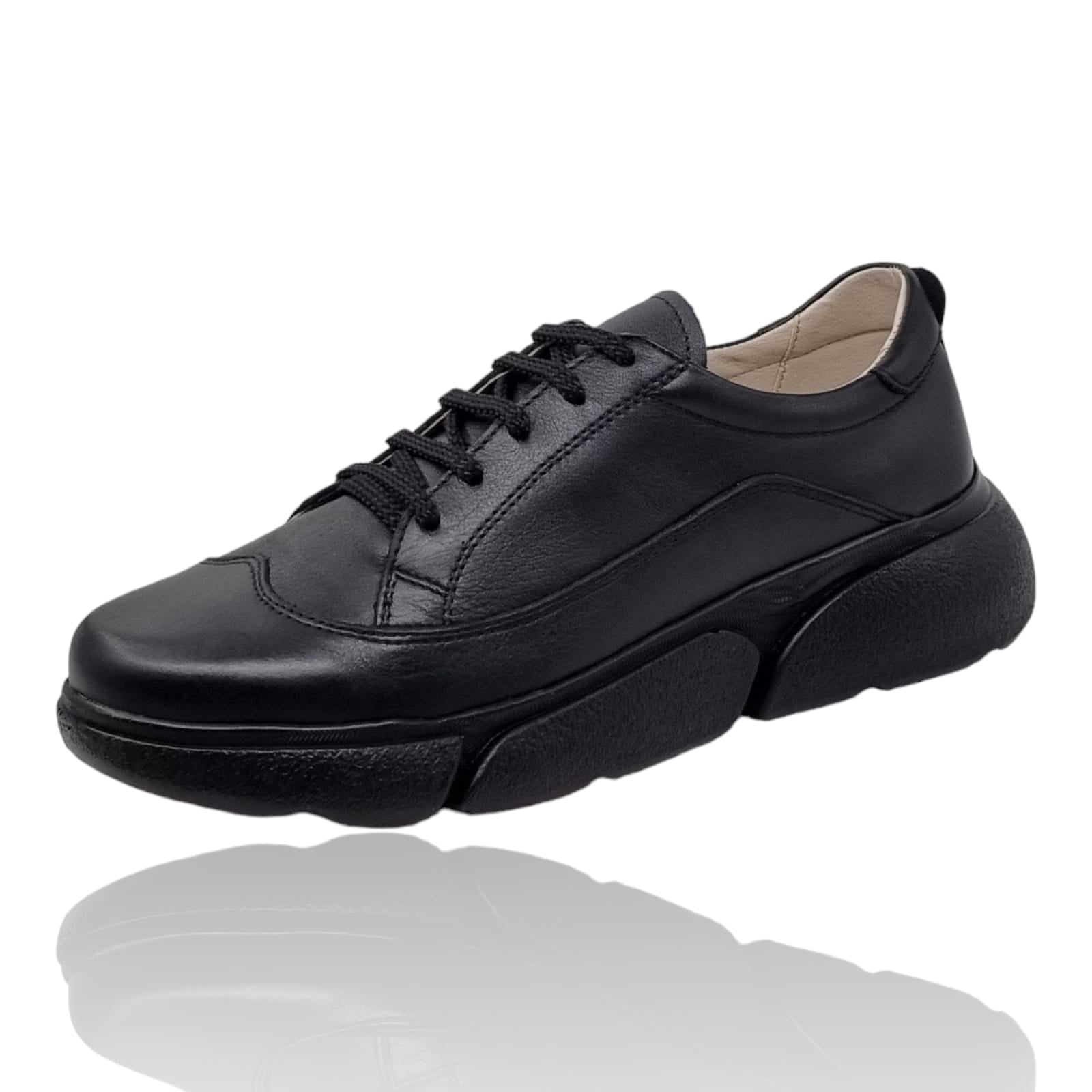 Pantofi Damă Casual Confort Din Piele 25288