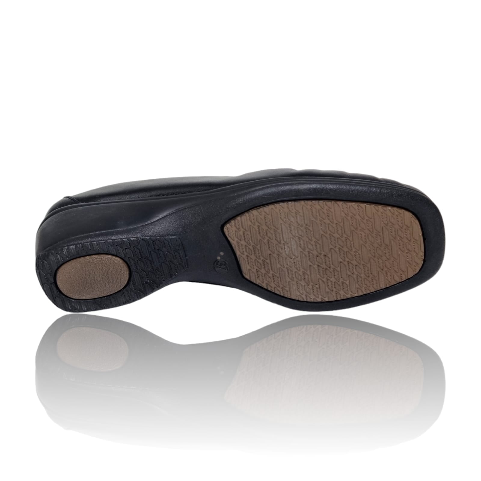 Pantofi Damă Casual Confort Din Piele Neagră 25275