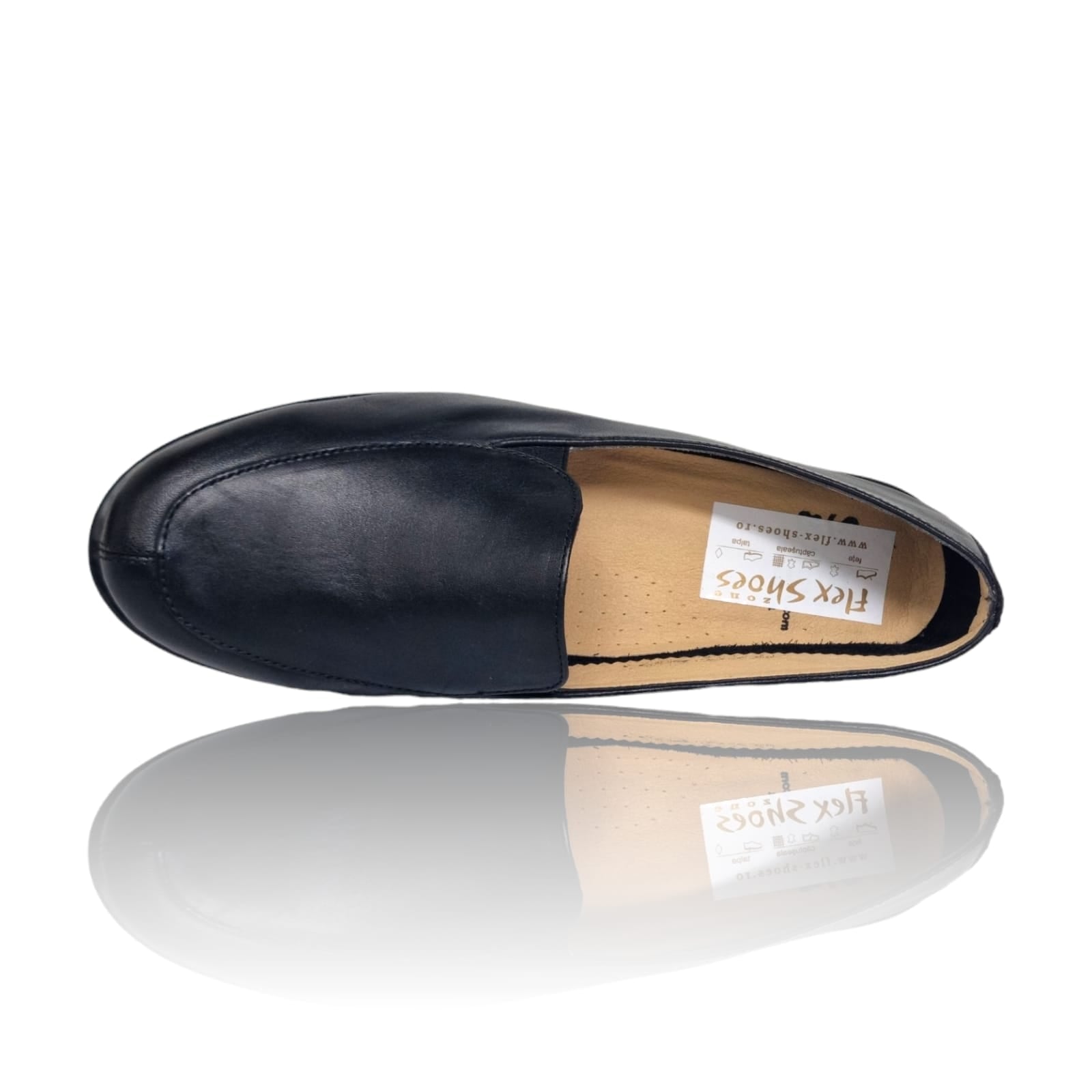 Pantofi Damă Casual Confort Din Piele Naturală Neagră 25276