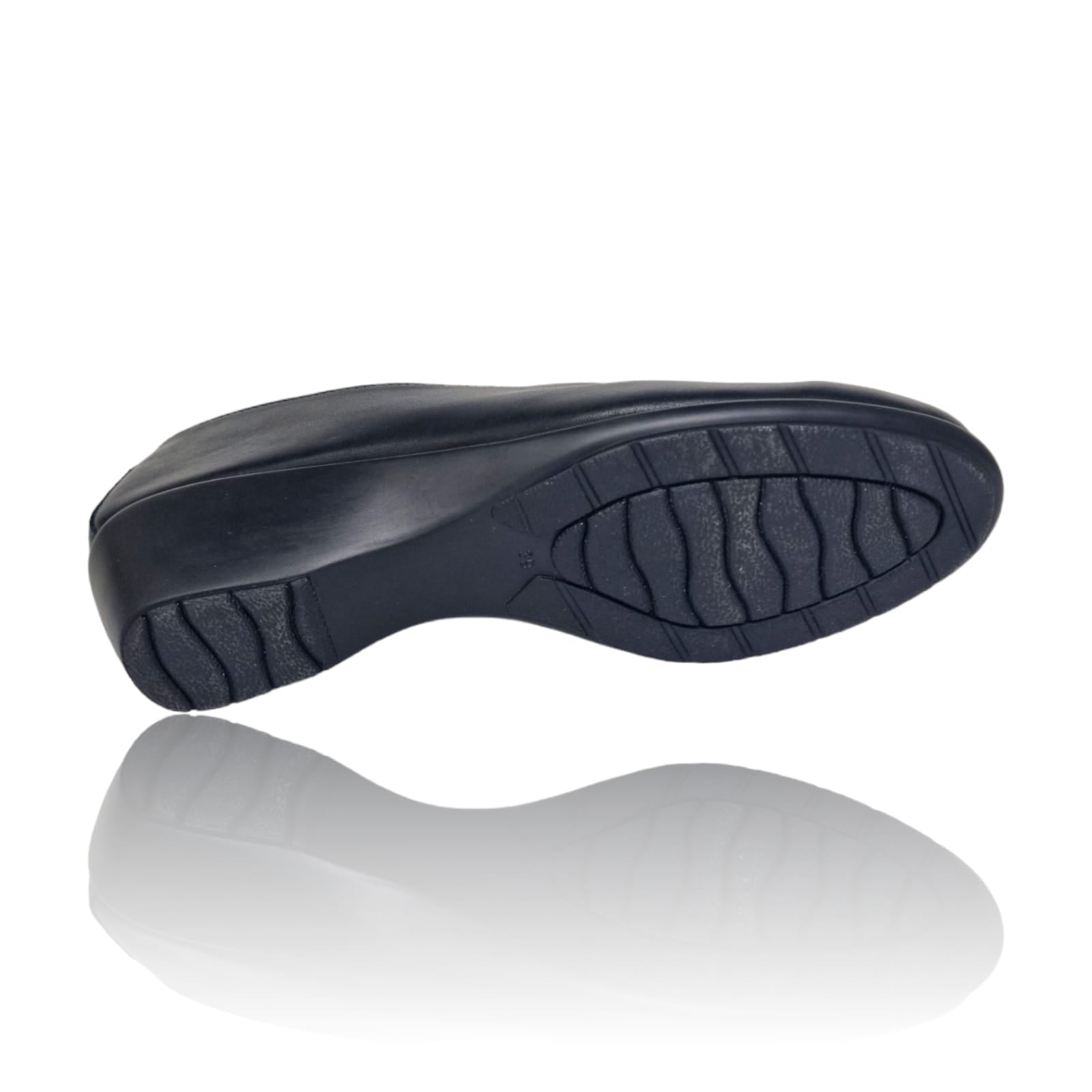 Pantofi Damă Casual Confort Din Piele Naturală Neagră 25276