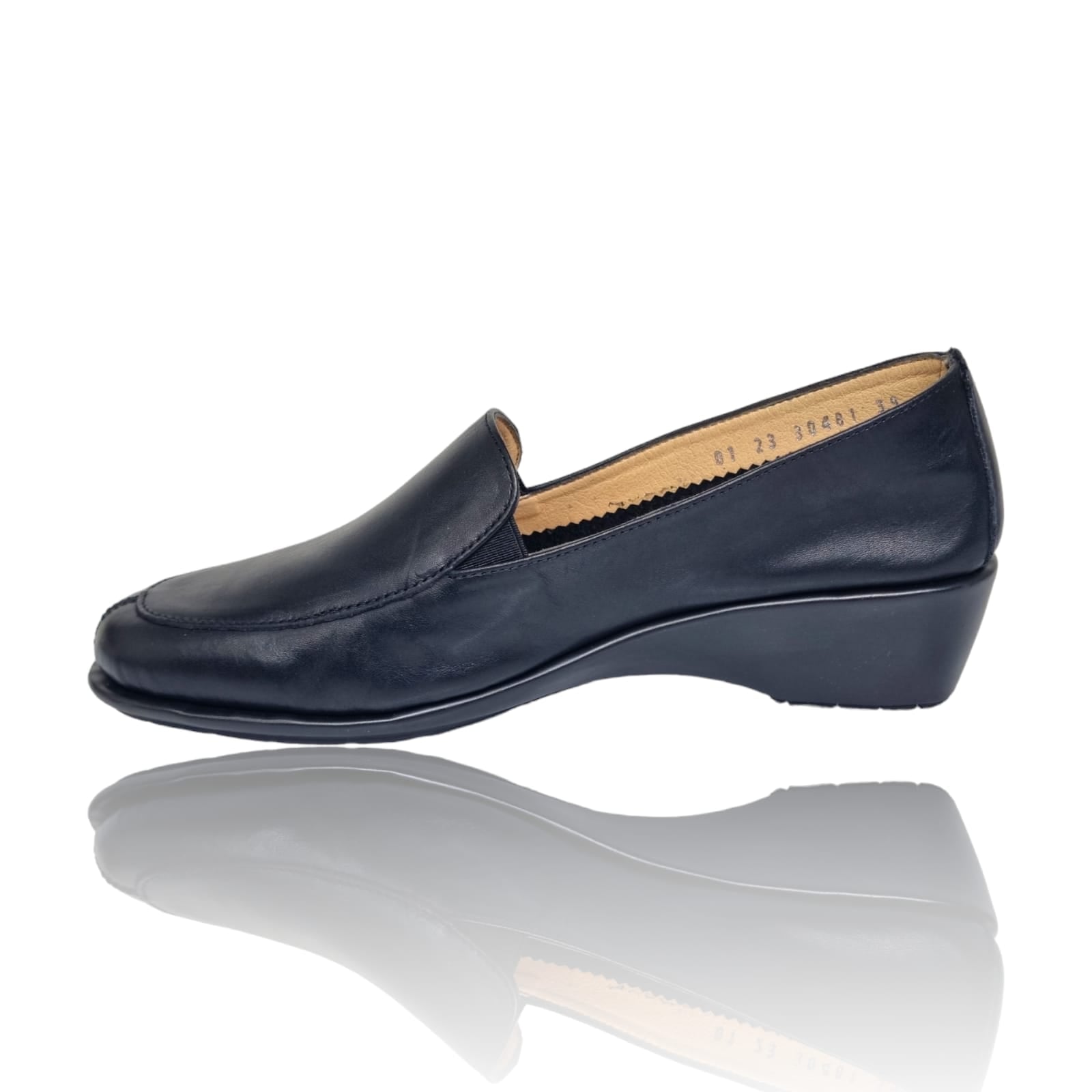 Pantofi Damă Casual Confort Din Piele Naturală Neagră 25276