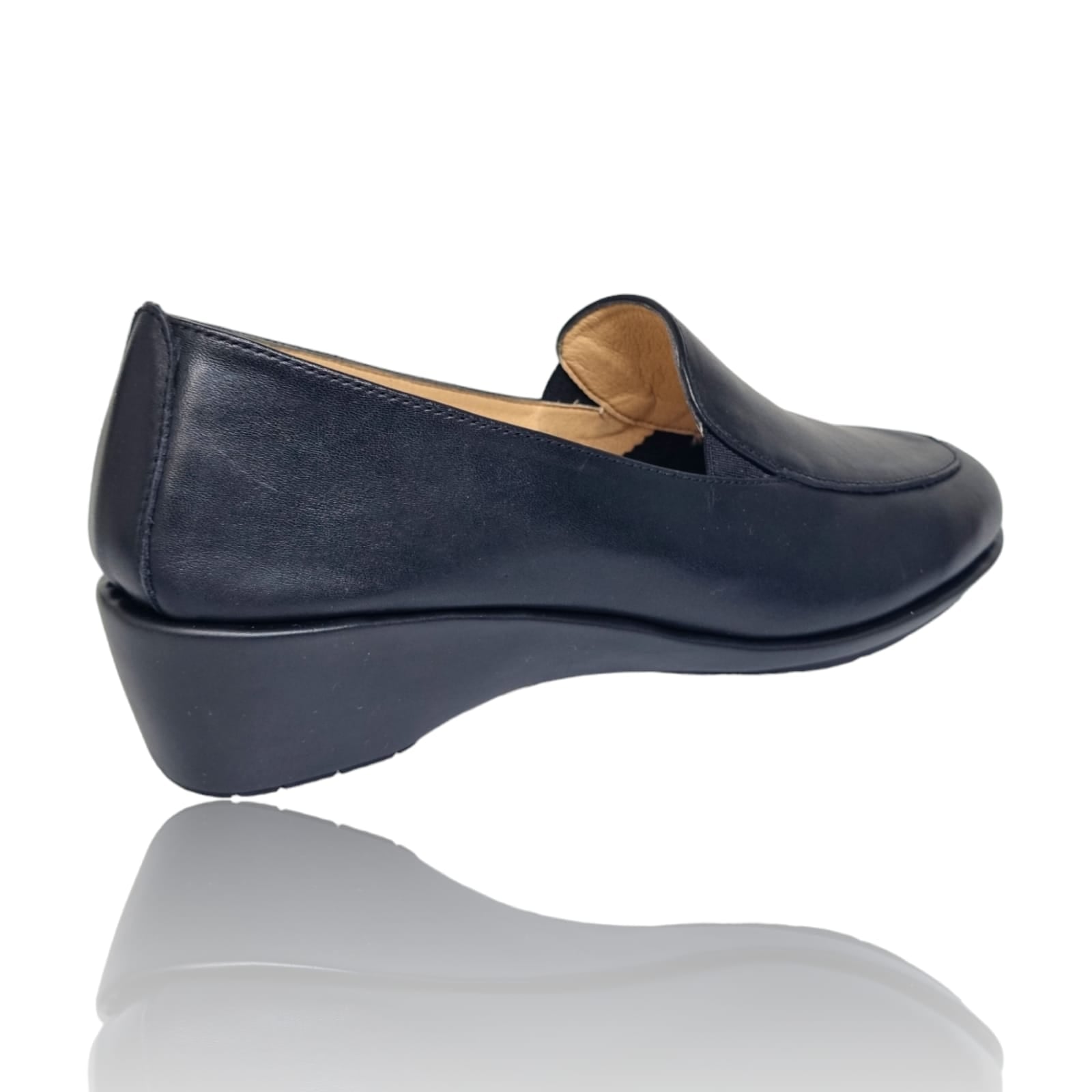 Pantofi Damă Casual Confort Din Piele Naturală Neagră 25276