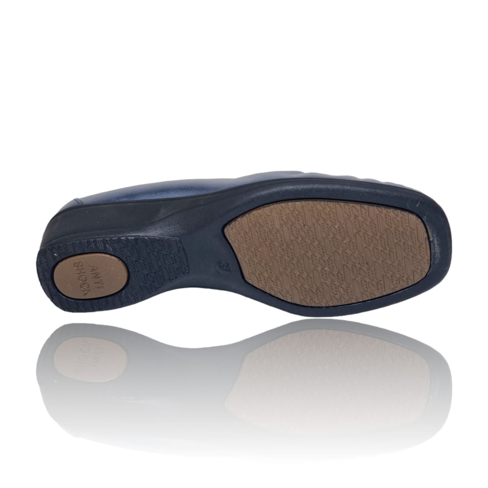 Pantofi Damă Casual Confort Din Piele Naturală Blue 25277