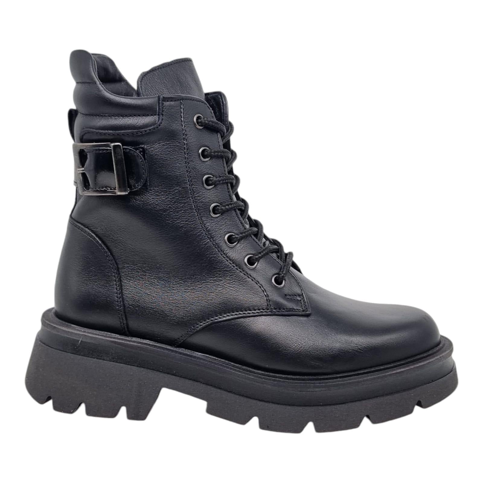 Ghete Damă Casual Din Piele Naturală Neagră 30331
