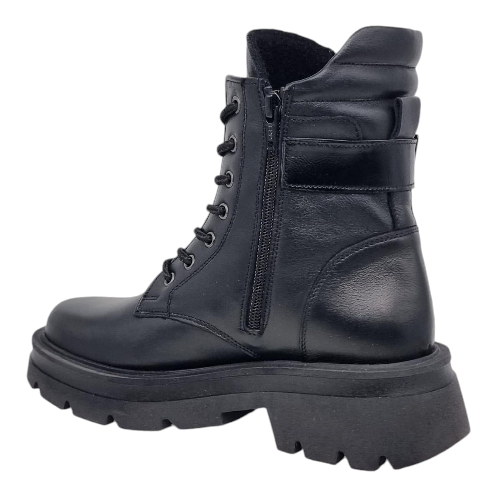 Ghete Damă Casual Din Piele Naturală Neagră 30331