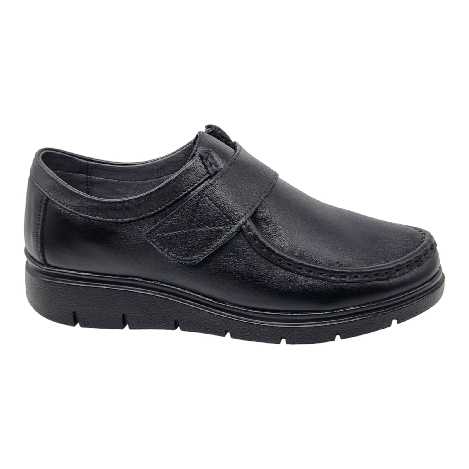 Pantofi Damă Casual Confort Din Piele Naturala Neagra 25317