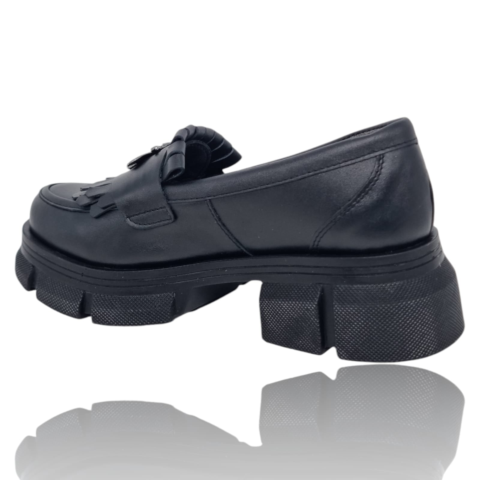 Pantofi Damă Casual Din Piele Naturală Neagră 25361