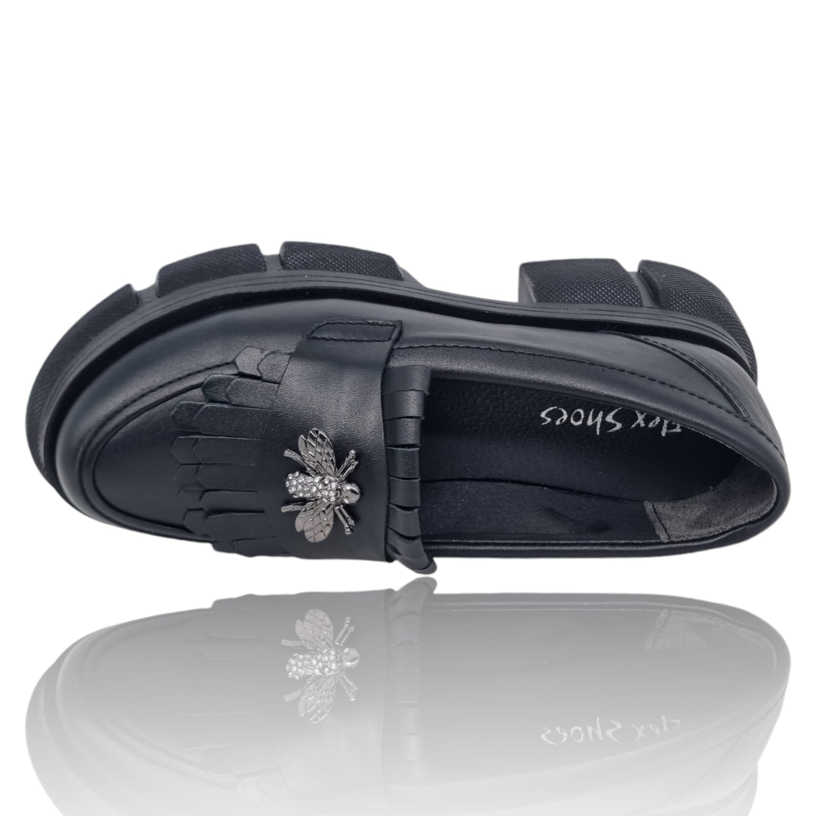 Pantofi Damă Casual Din Piele Naturală Neagră 25361