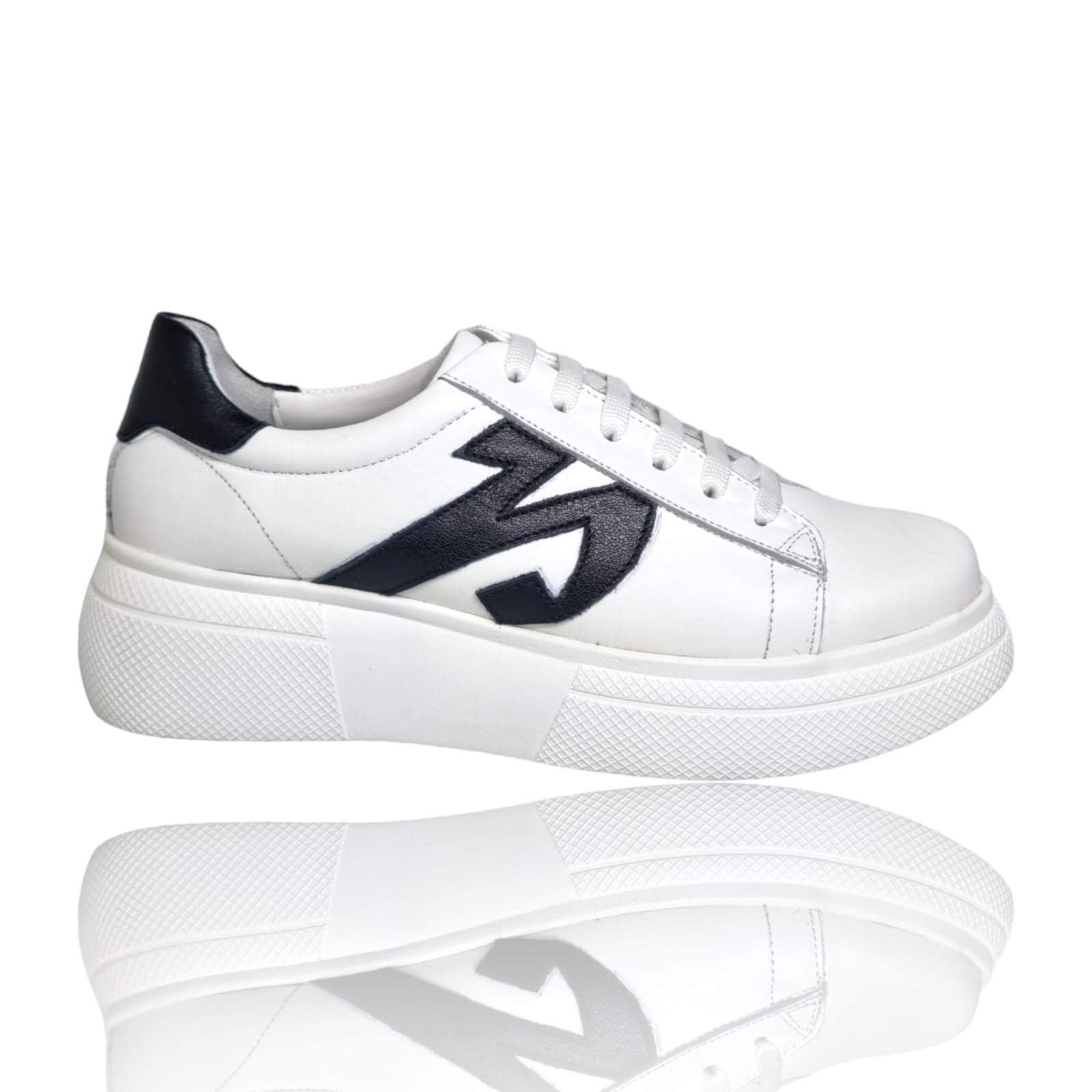 Pantofi Damă Casual Confort Din Piele Alb 25212