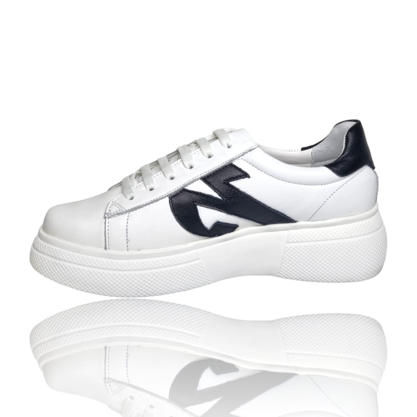 Pantofi Damă Casual Confort Din Piele Alb 25212