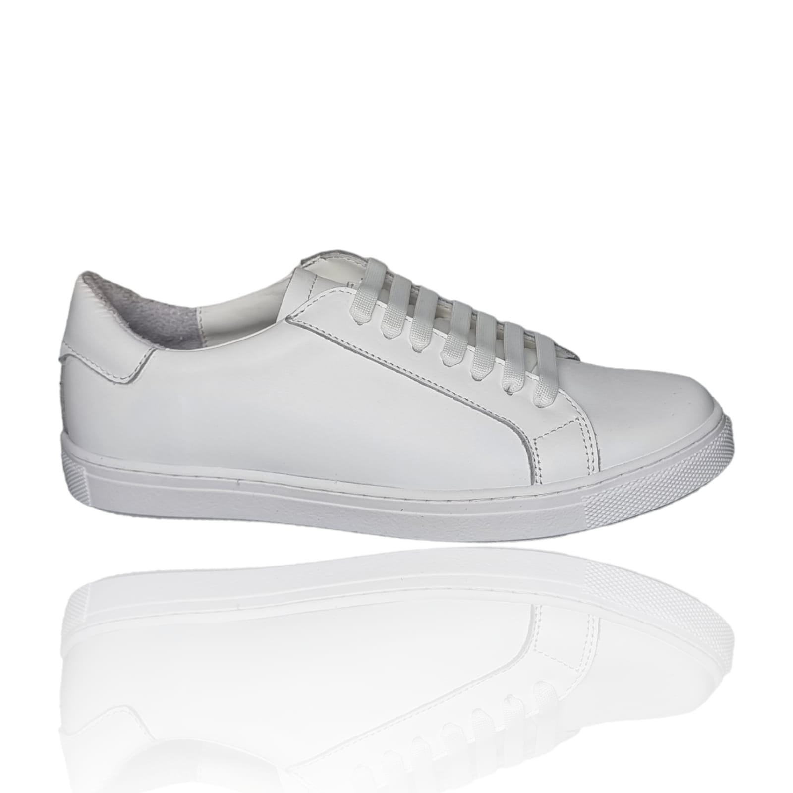 Pantofi Damă Casual Confort Din Piele Albă 25216