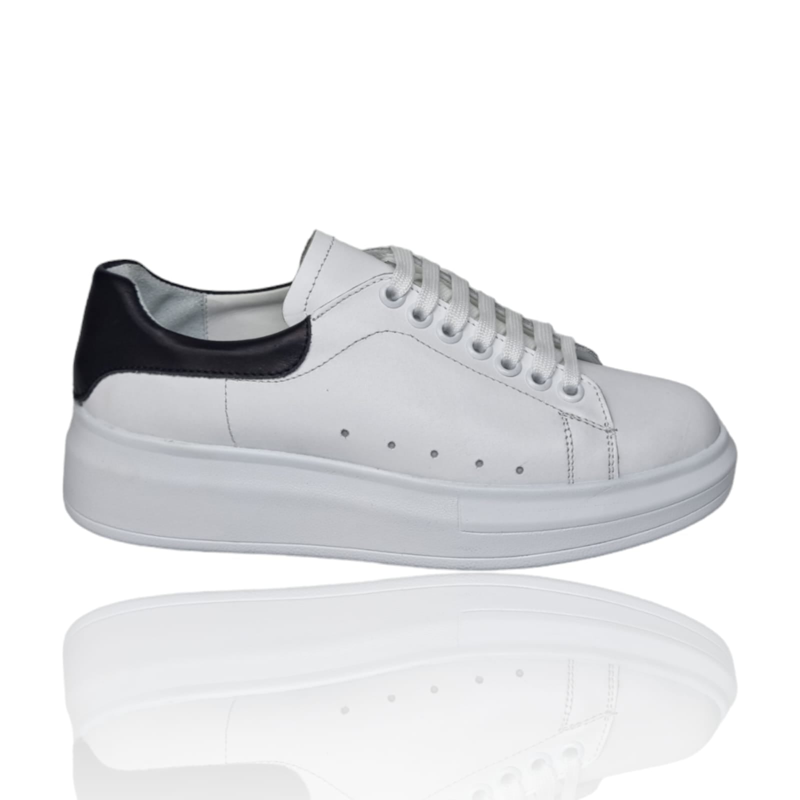 Pantofi Damă Casual Confort Din Piele Naturală Albă 25118