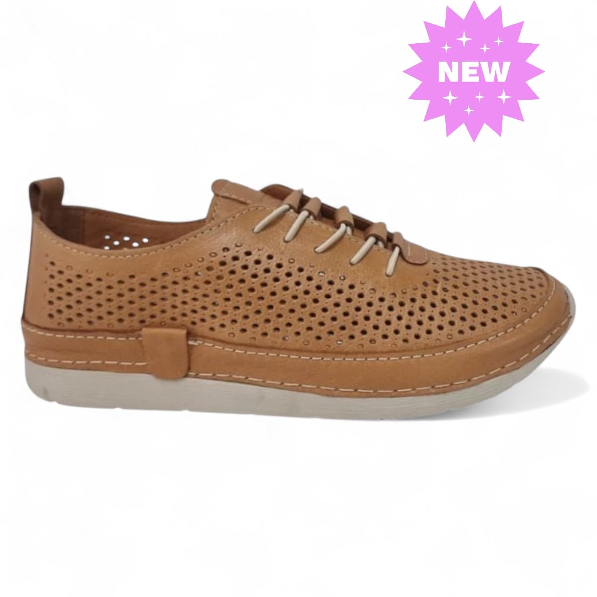 Pantofi Damă Casual Confort Din Piele Naturală Maro 25382