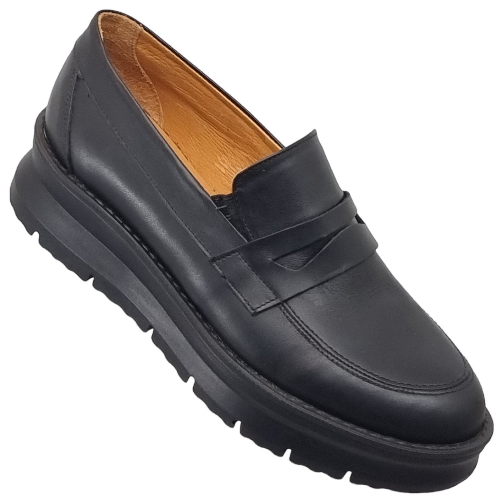 Pantofi Damă Casual Confort Din Piele Naturală Neagră 25136