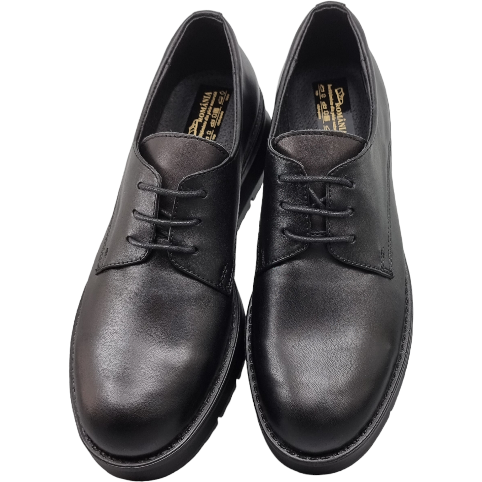 Pantofi Damă Casual Confort Din Piele Naturală Neagră 25143