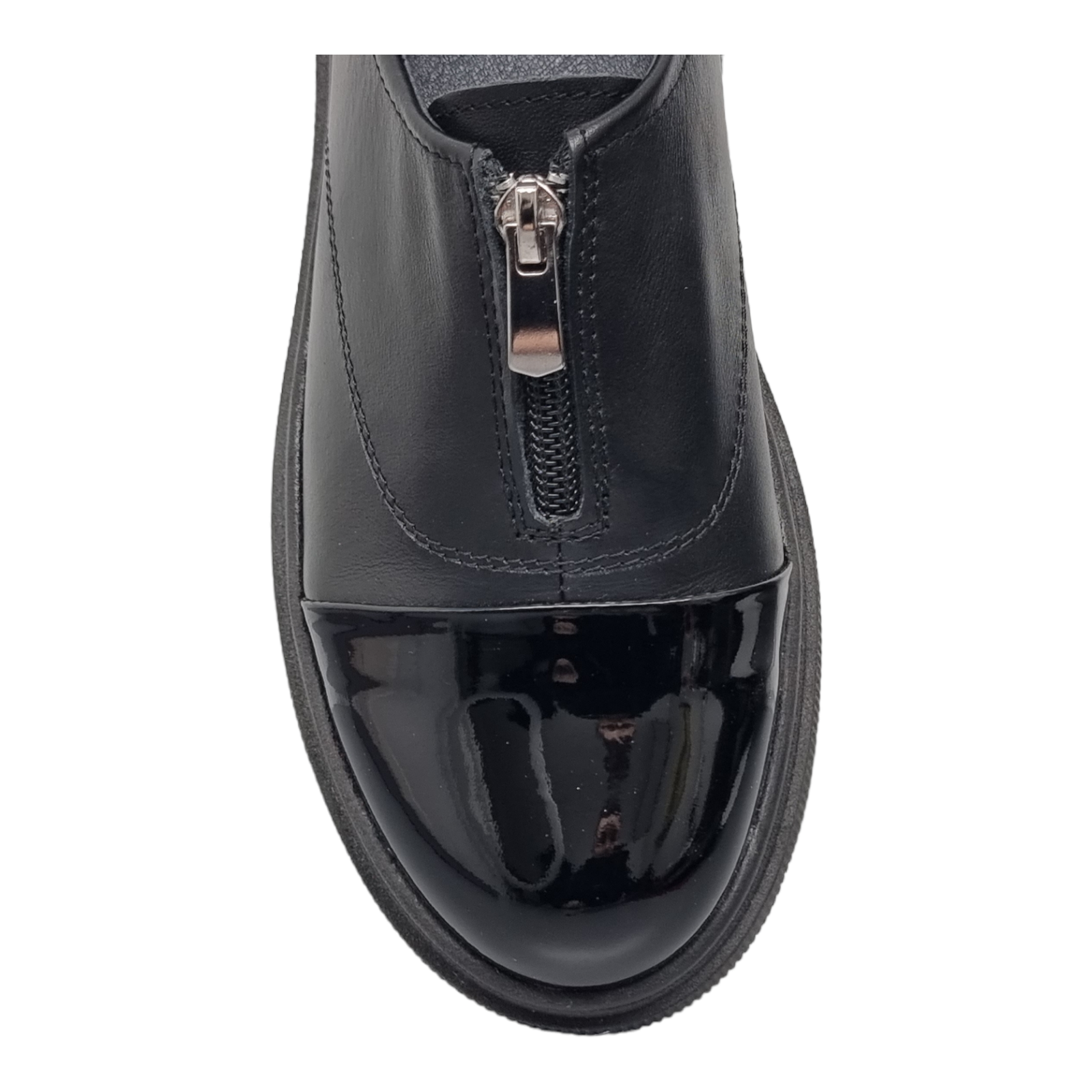 Pantofi Damă Casual Confort Din Piele Naturală Neagră 5138