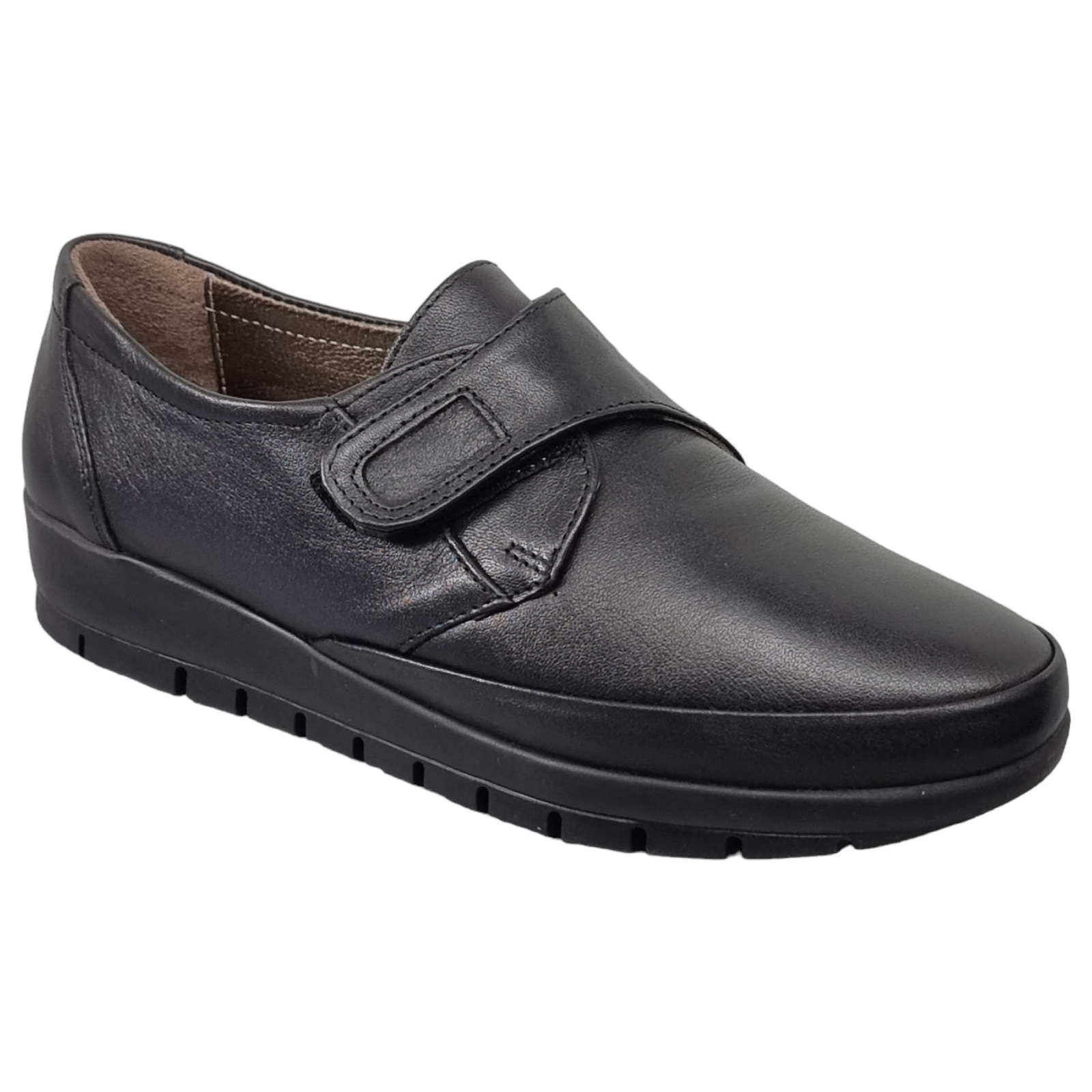 Pantofi Damă Casual Confort Din Piele Naturală Neagră 25151