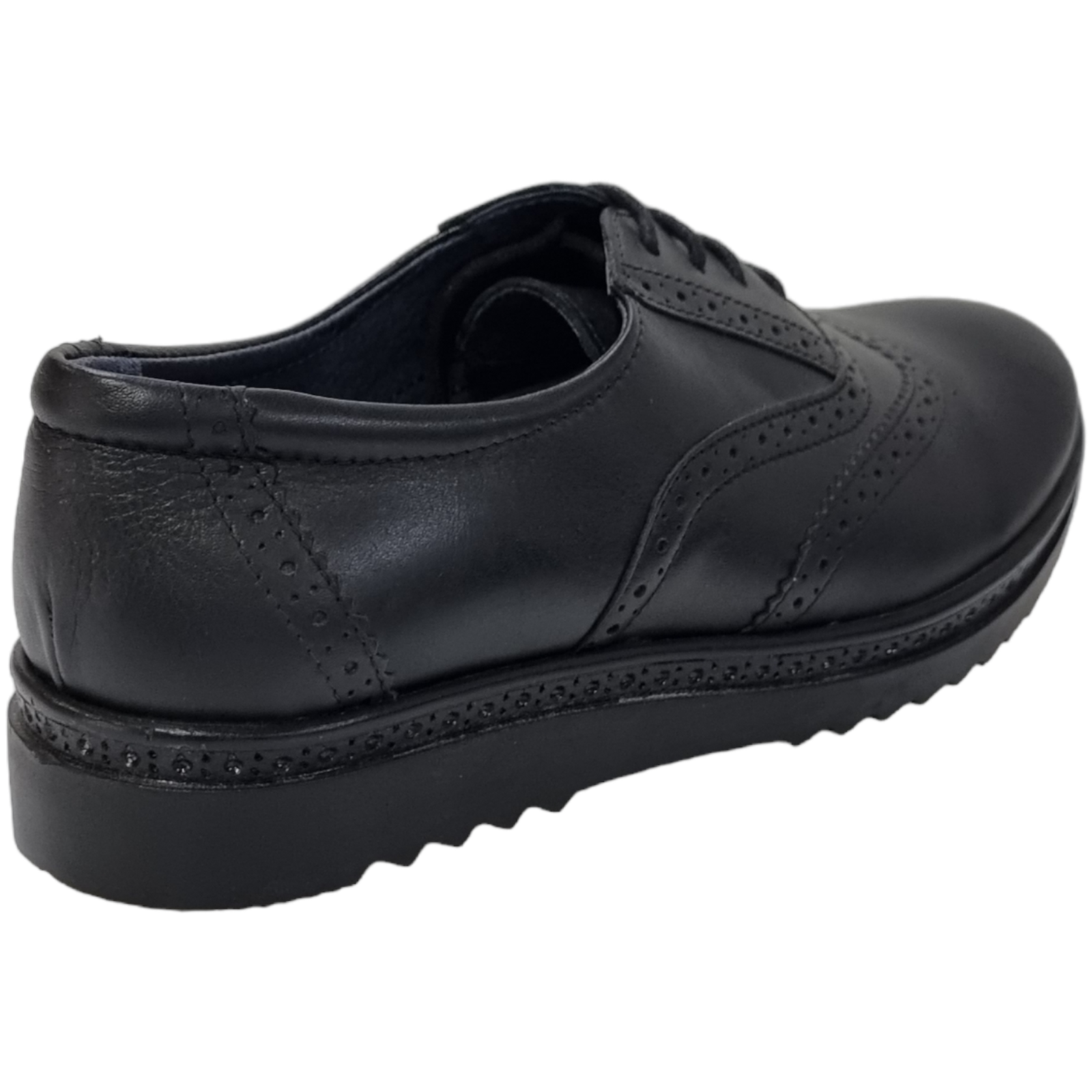 Pantofi Damă Casual Confort Din Piele Naturală Neagră 25158