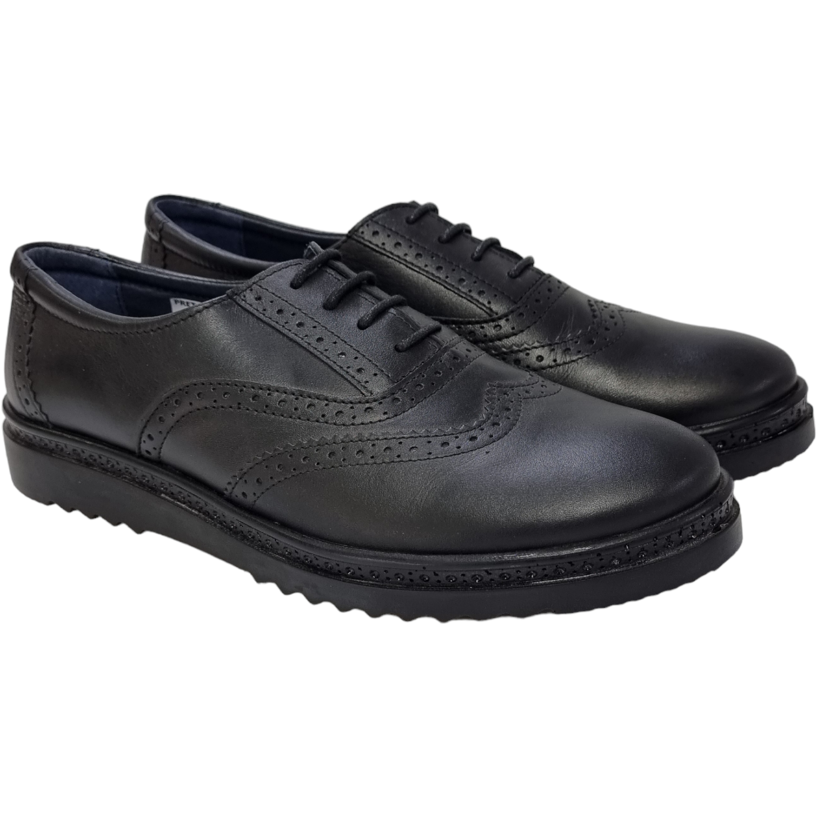 Pantofi Damă Casual Confort Din Piele Naturală Neagră 25158