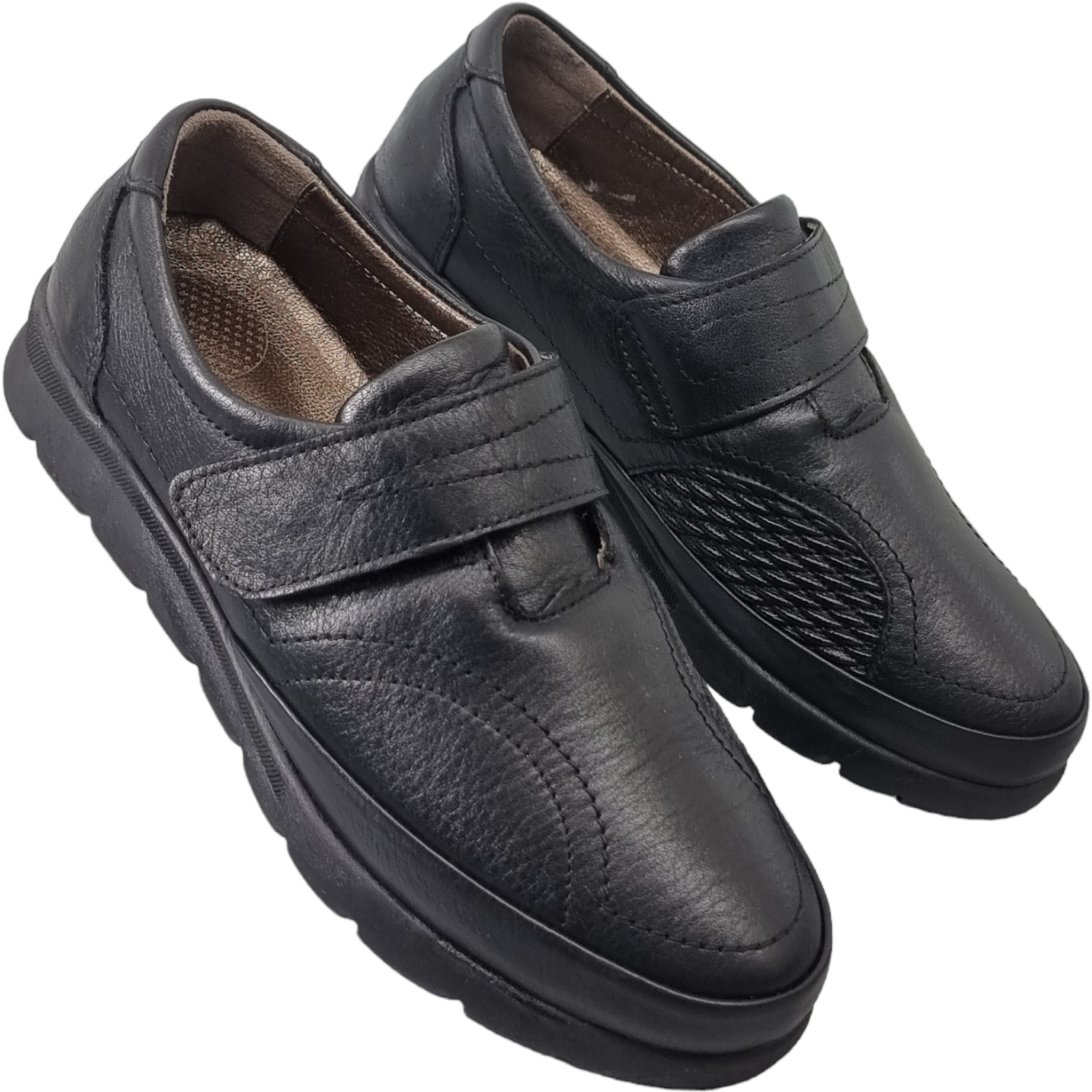 Pantofi Damă Casual Confort Din Piele Naturală Neagră 25137