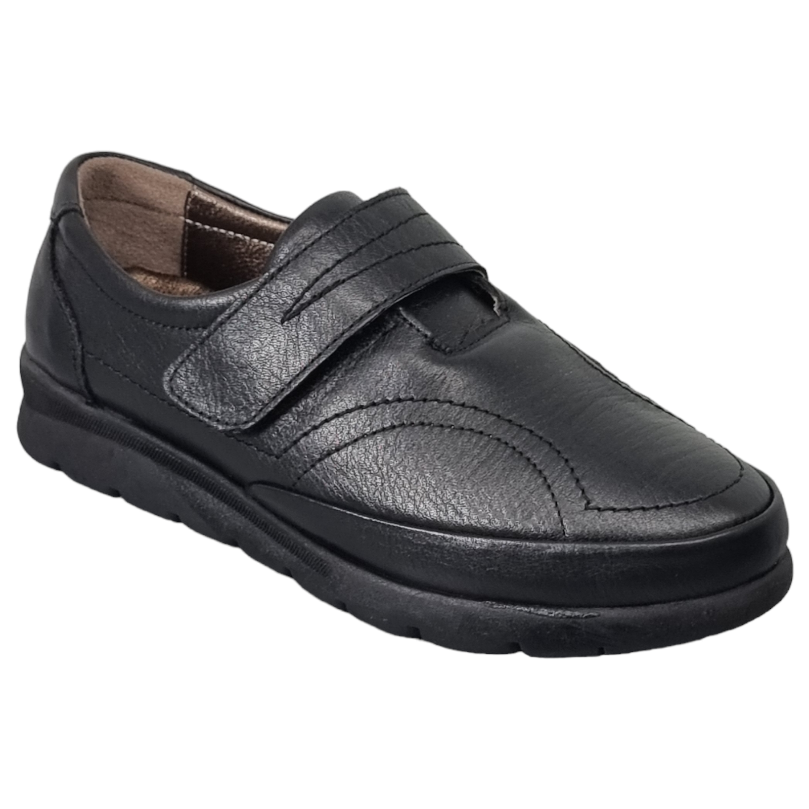Pantofi Damă Casual Confort Din Piele Naturală Neagră 25137