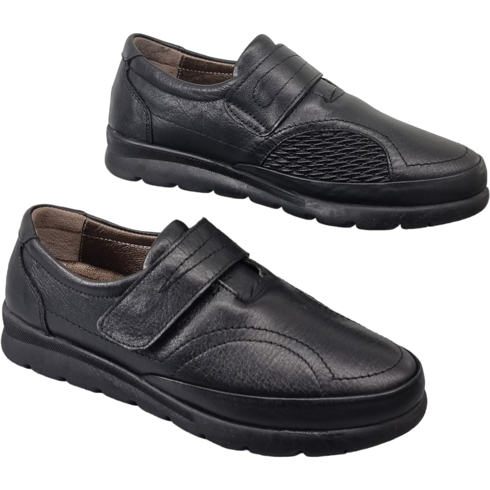 Pantofi Damă Casual Confort Din Piele Naturală Neagră 25137