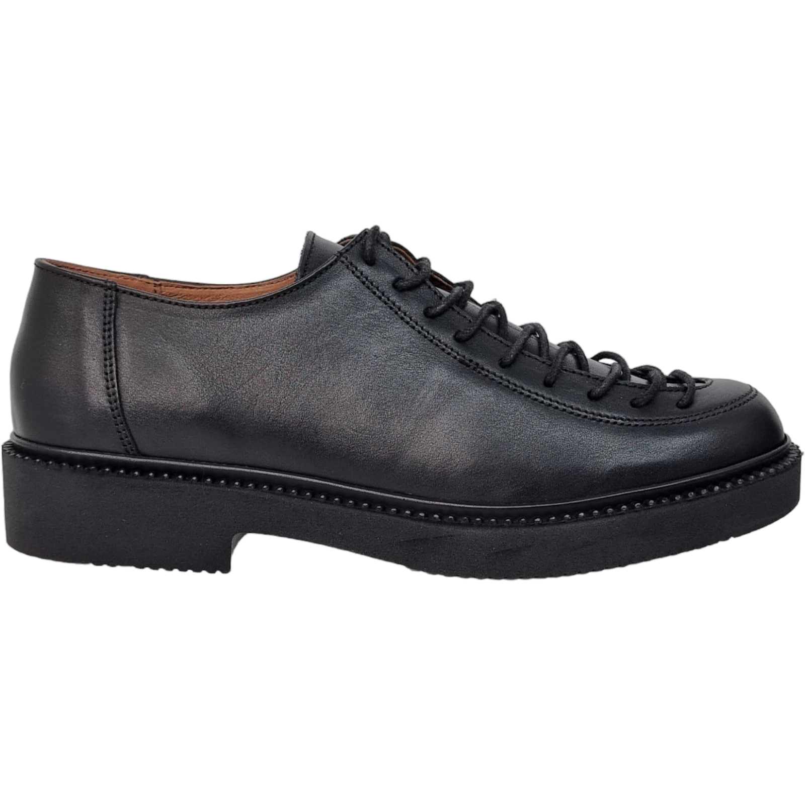 Pantofi Damă Casual Confort Din Piele Naturală Neagră 25173