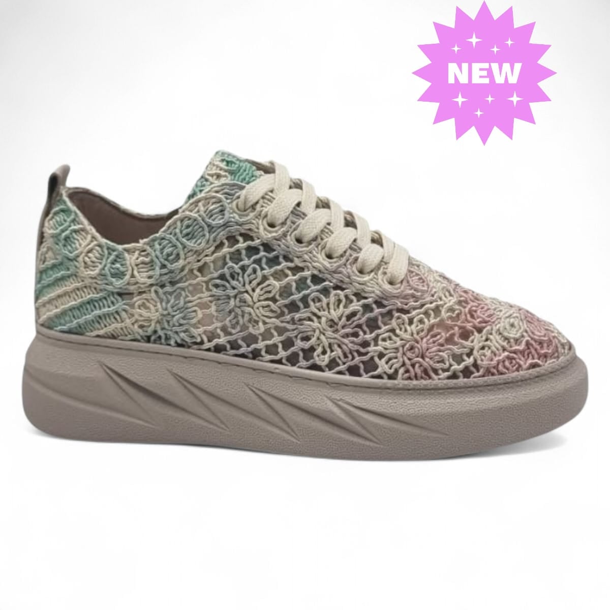 Pantofi Damă Casual Confort Din Piele Naturală Dantela 25368